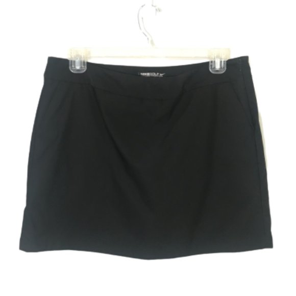 Nike Golf Skirt Built-In Short Black Pockets 14